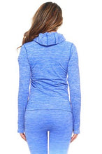 Load image into Gallery viewer, Blue Sports Jacket With Hoodie
