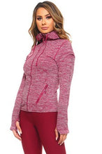 Load image into Gallery viewer, Wine Sports Jacket With Hoodie
