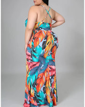 Load image into Gallery viewer, Tropical maxi dress
