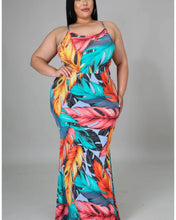 Load image into Gallery viewer, Tropical maxi dress
