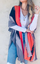 Load image into Gallery viewer, Multi colored cardigan duster
