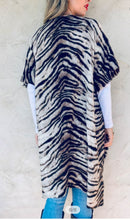 Load image into Gallery viewer, Animal print cardigan duster

